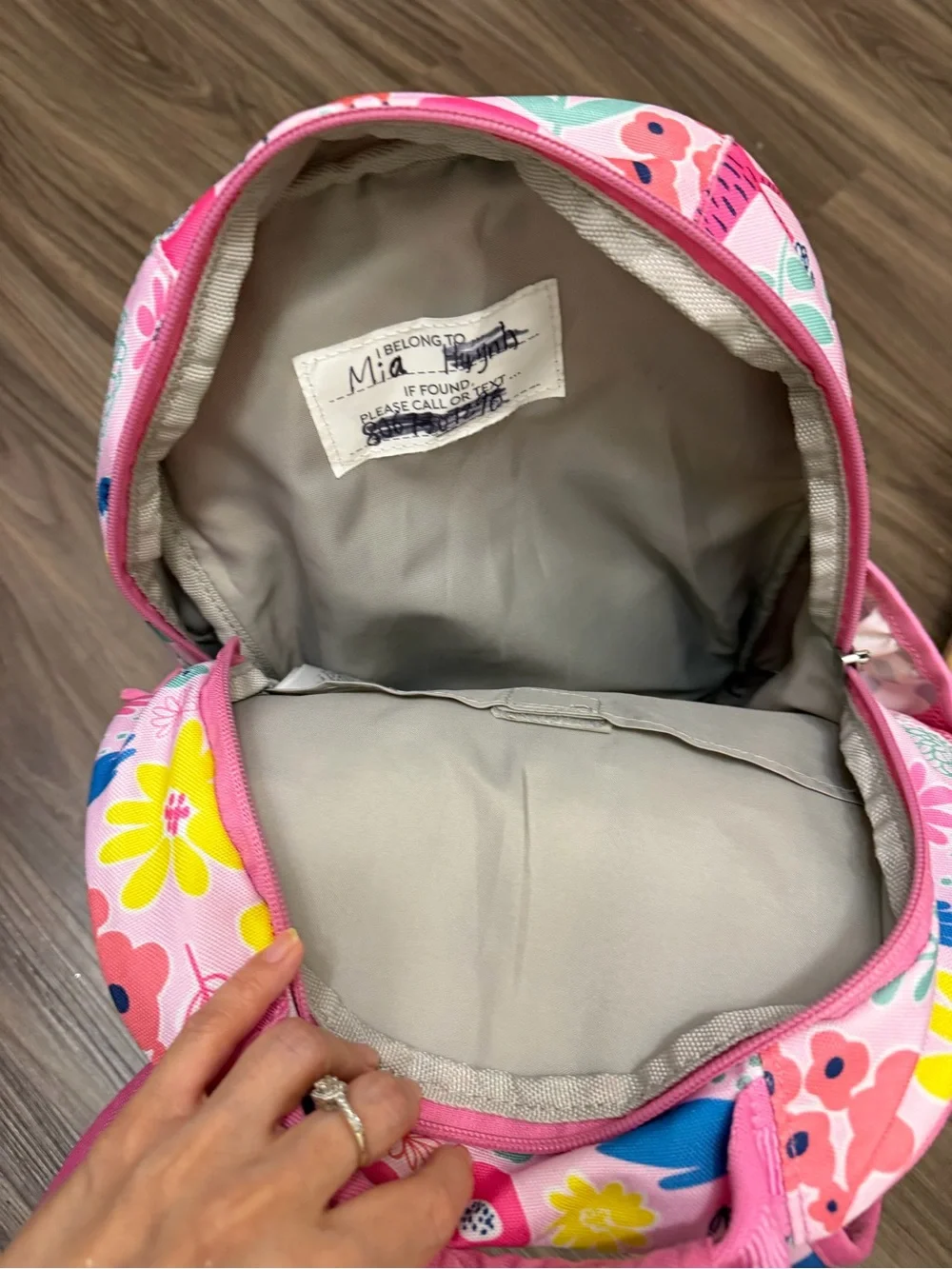 Pottery barn kids Mackenzie Pink Sasha's Garden Backpacks custom MIA